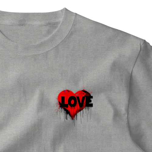 LOVE&HEART GRAFFITI ワンポイントTシャツ