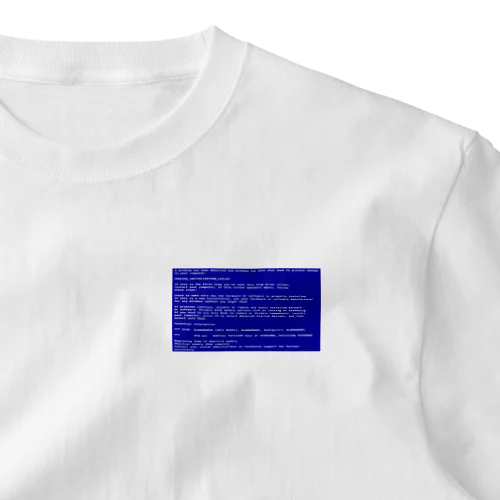 一番コワいヤツ　ブルースクリーン One Point T-Shirt