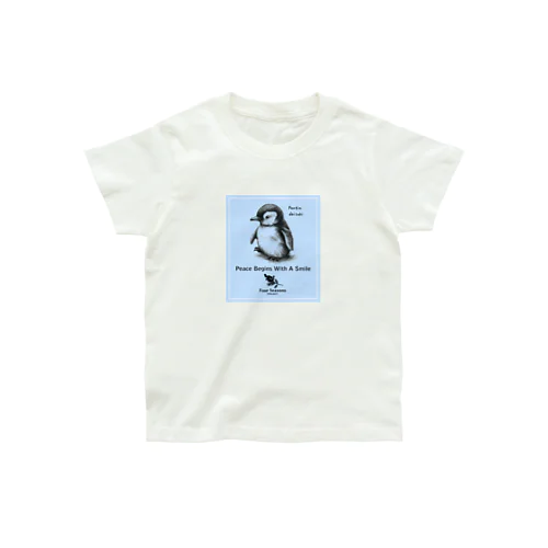 【ペンギン大好き / Peace Begins With a Smile（平和は笑顔から始まる）】 Organic Cotton T-Shirt