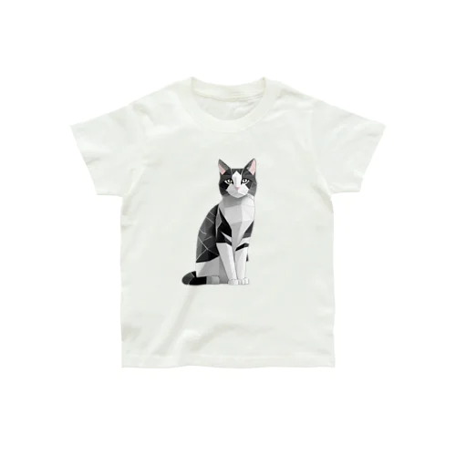 日本の猫　ハチワレさん Organic Cotton T-Shirt