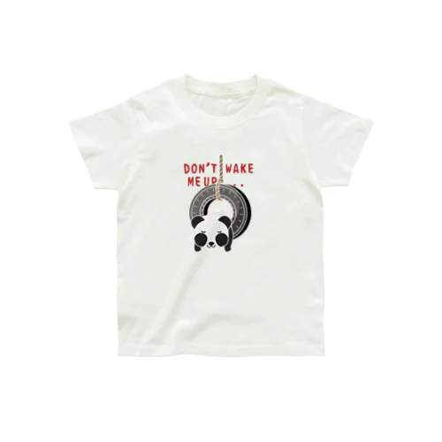 キッズサイズ　おこさないでねC*ズレぱんだちゃんのDON'T WAKE ME UP... オーガニックコットンTシャツ