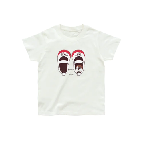 キッズサイズ*CT165 スズメがちゅん*うわばきA* Organic Cotton T-Shirt