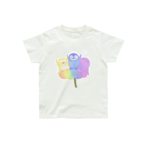 にじいろペンギンわたあめ Organic Cotton T-Shirt