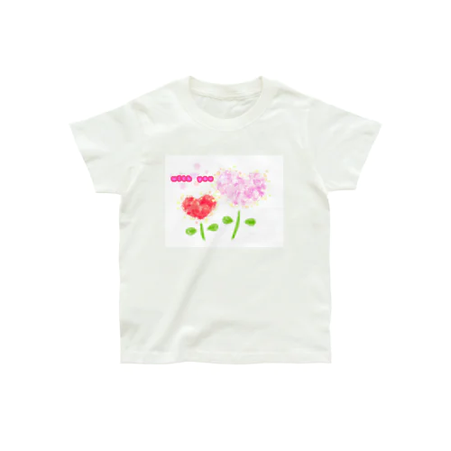with you ピンク&レッドハート Organic Cotton T-Shirt
