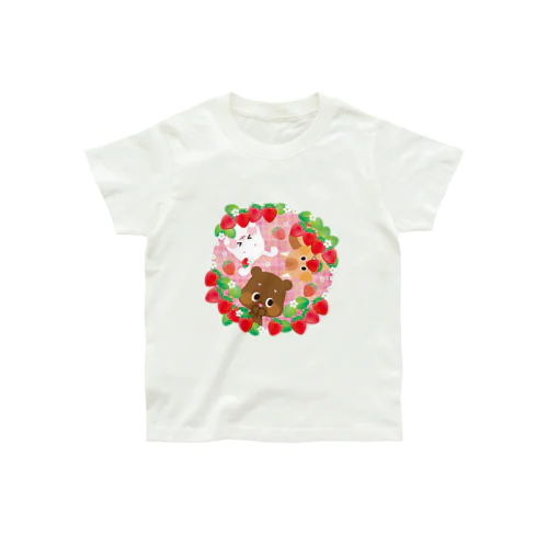 イチゴがいっぱい Organic Cotton T-Shirt