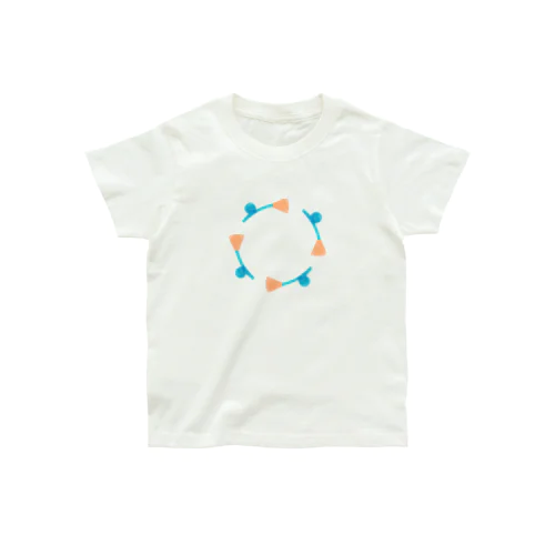 flower circle - orange - Organic Cotton T-Shirt