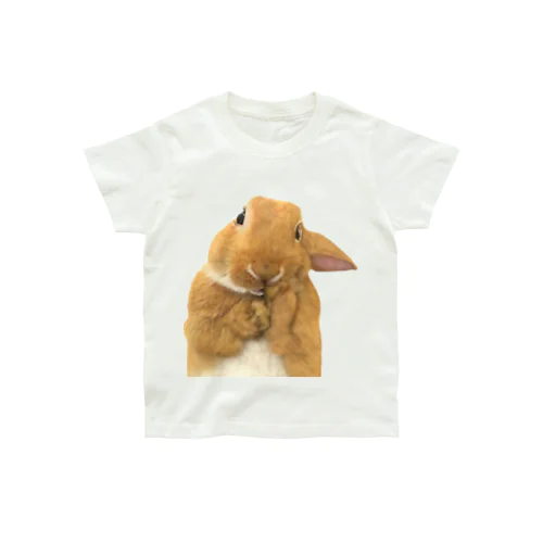 ウサギのないしょ話 オーガニックコットンTシャツ