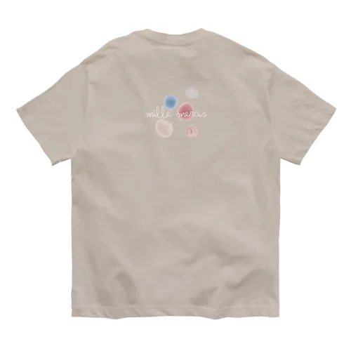 Mille mercis （白・背面） Organic Cotton T-Shirt