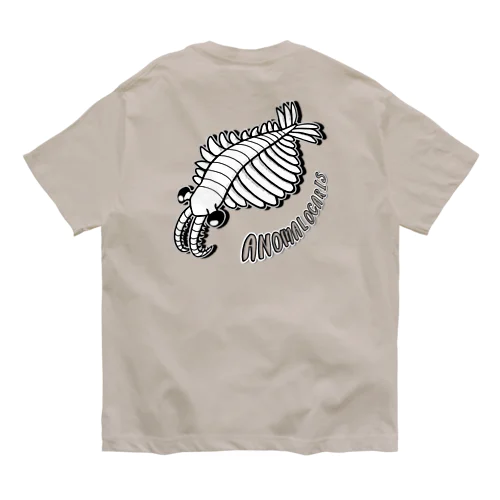 Anomalocaris (アノマロカリス)　バックプリント オーガニックコットンTシャツ