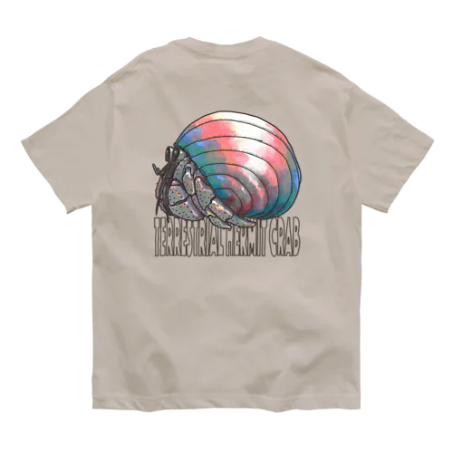 Terrestrial Hermit Crab (trans) オーガニックコットンTシャツ