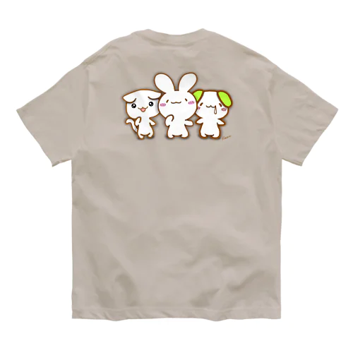 けあうさトリオノーマル オーガニックコットンTシャツ