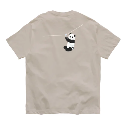 【背面】ジップライン Organic Cotton T-Shirt
