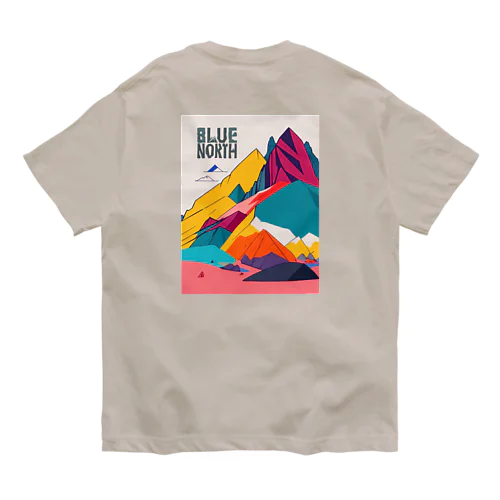 【BLUE NORTH】アウトドアデザイン オーガニックコットンTシャツ