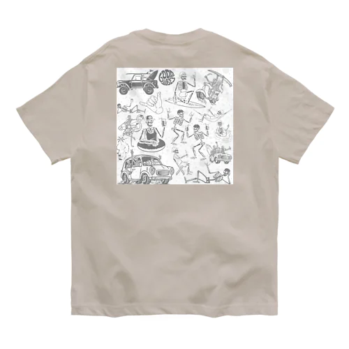 スカル☠️ビーチ Organic Cotton T-Shirt