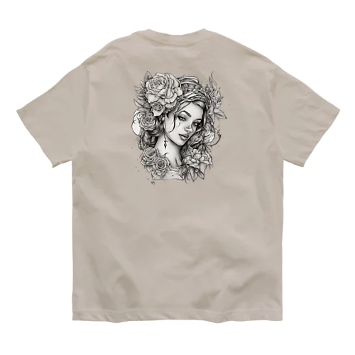 美しい女性 オーガニックコットンTシャツ