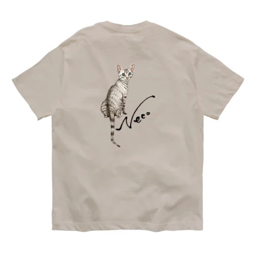 猫　Neco Organic Cotton T-Shirt