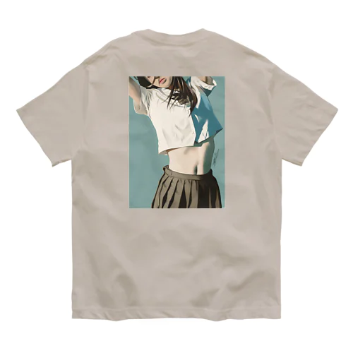 女子高生と夏 オーガニックコットンTシャツ