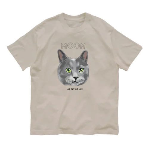 ムーン さん mikiZONE オーガニックコットンTシャツ