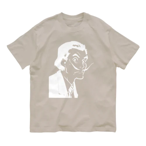 白版＿サルバドール・ダリ(Salvador Dalí)  オーガニックコットンTシャツ