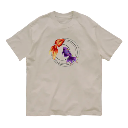 金魚づくし一ものがたり（水面バージョン） Organic Cotton T-Shirt