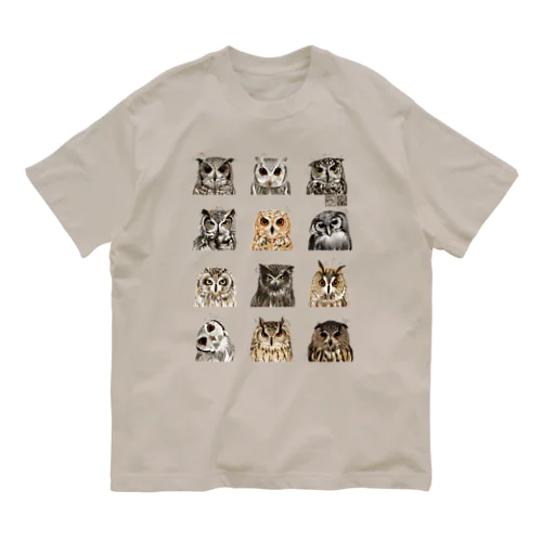 ミミズクみみずくし オーガニックコットンTシャツ