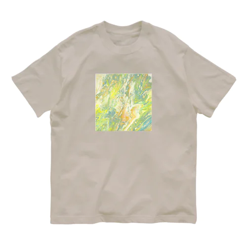 フルイド イエロー Organic Cotton T-Shirt
