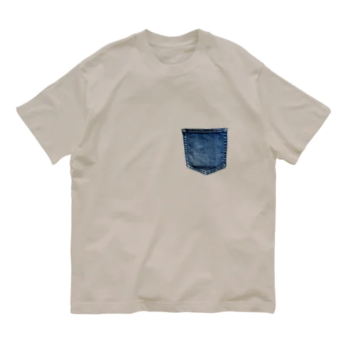 リアルヴィンテージデニムポケット Organic Cotton T-Shirt