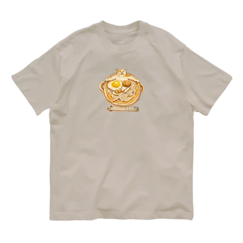 にゃべやきうどんねこ オーガニックコットンTシャツ