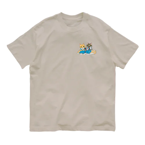 ネコとリスとアイスクリーム Organic Cotton T-Shirt