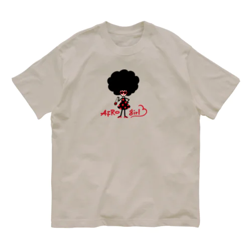 アフロガール　ドレスアップver. Organic Cotton T-Shirt