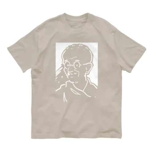 マハトマ・ガンディー(Mahatma Gandhi) オーガニックコットンTシャツ