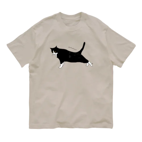 伸びをするハチワレちゃん Organic Cotton T-Shirt