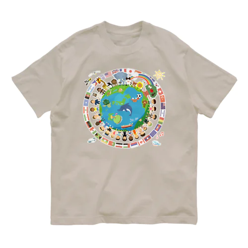 We are the world オーガニックコットンTシャツ