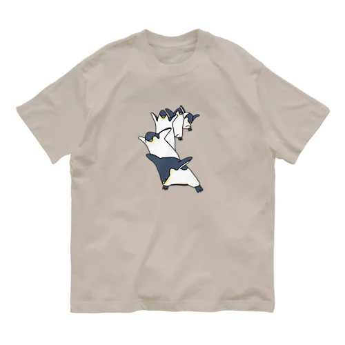 踊るペンギン オーガニックコットンTシャツ