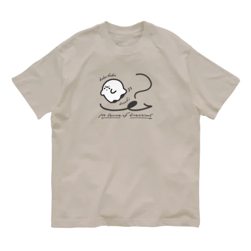 方向音痴おばけくん オーガニックコットンTシャツ