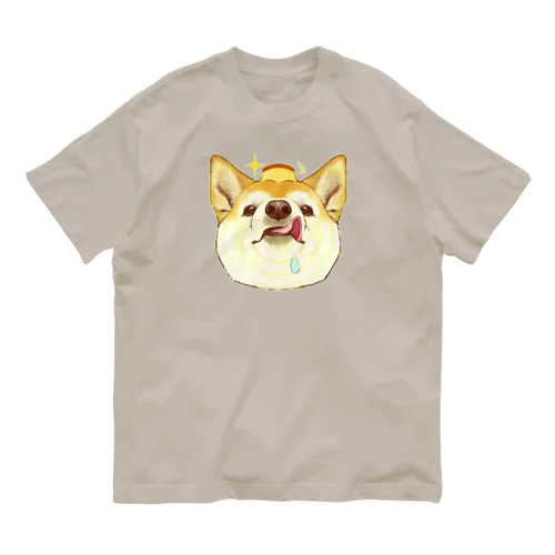 柴犬さんとプリン Organic Cotton T-Shirt