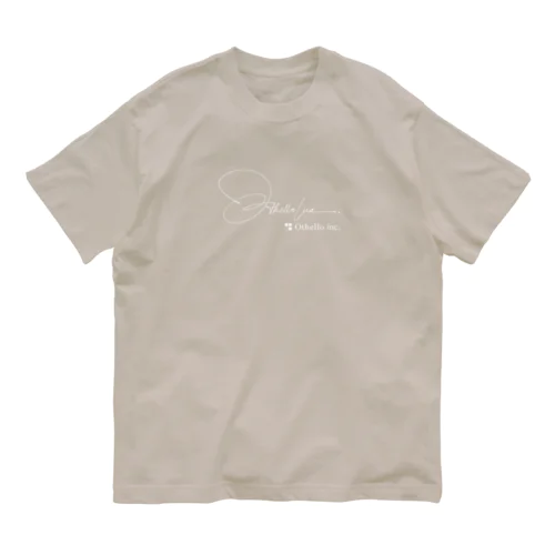 Othello inc. White logo オーガニックコットンTシャツ