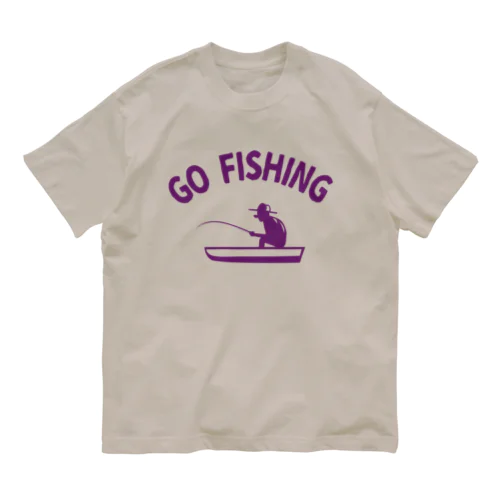 (釣りざんまい)ボート釣り オーガニックコットンTシャツ