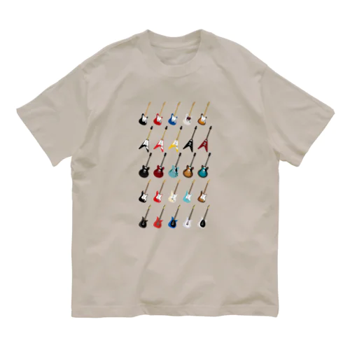 ギター5種（カラー/ななめ） Organic Cotton T-Shirt
