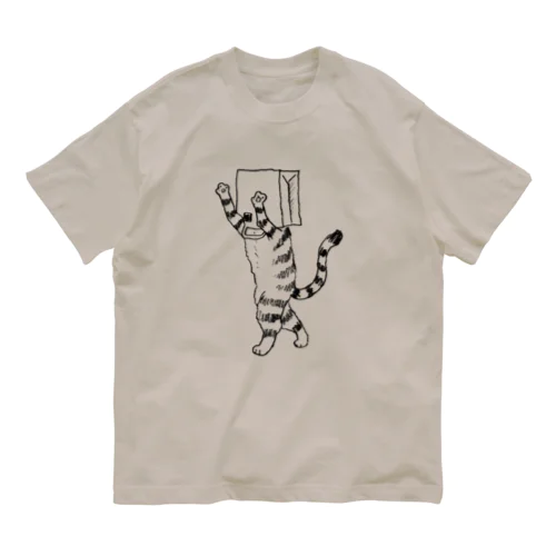 ふくろねこ（ねこかもいぬかも） Organic Cotton T-Shirt