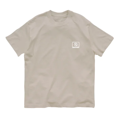 イニシャル「K」ホワイト ー こんたホームページ製作所 Organic Cotton T-Shirt