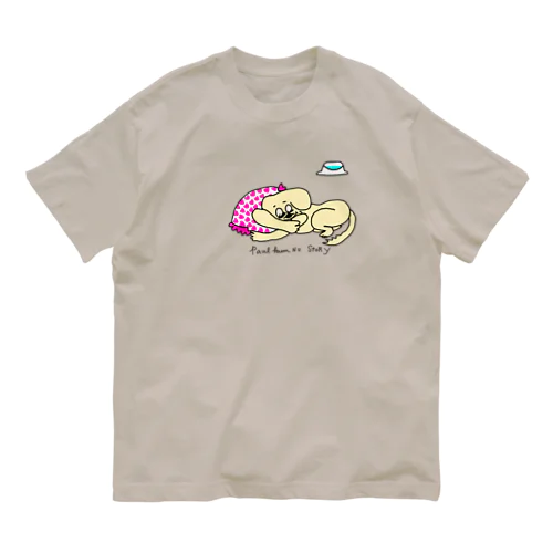 パウロくんカラー文字入り オーガニックコットンTシャツ