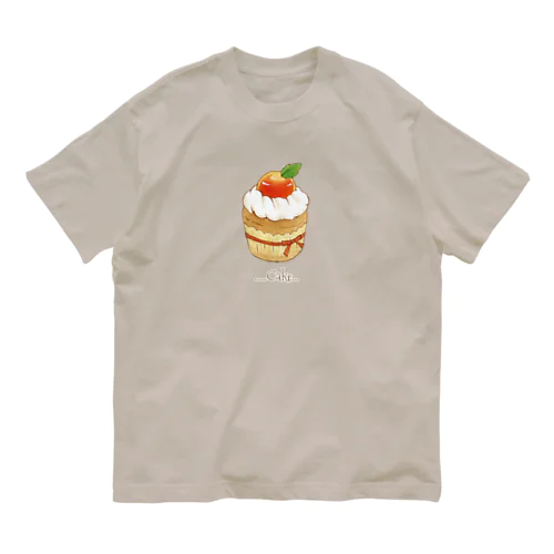 ケーキ オーガニックコットンTシャツ