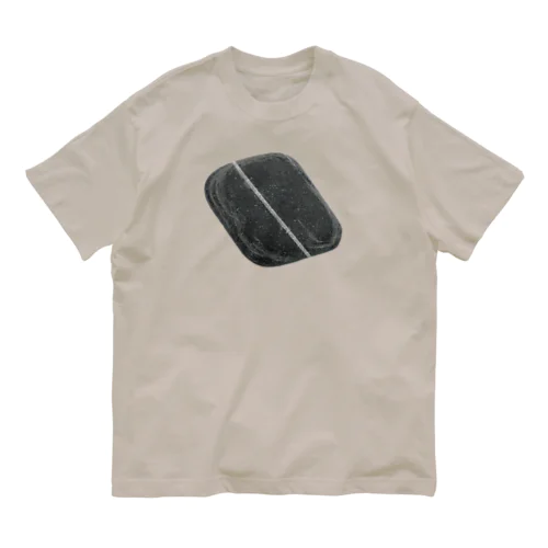 flat stone with white lines　 Organic Cotton T-Shirt
