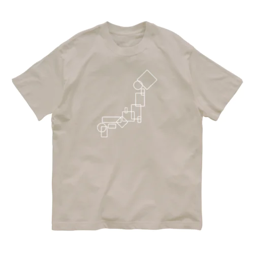 幾何学日本地図 Organic Cotton T-Shirt