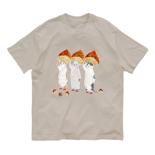 マロンにゃんこ Organic Cotton T-Shirt