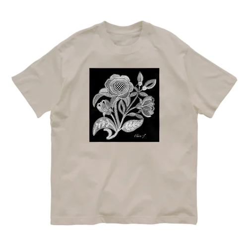 レース・フラワー Organic Cotton T-Shirt