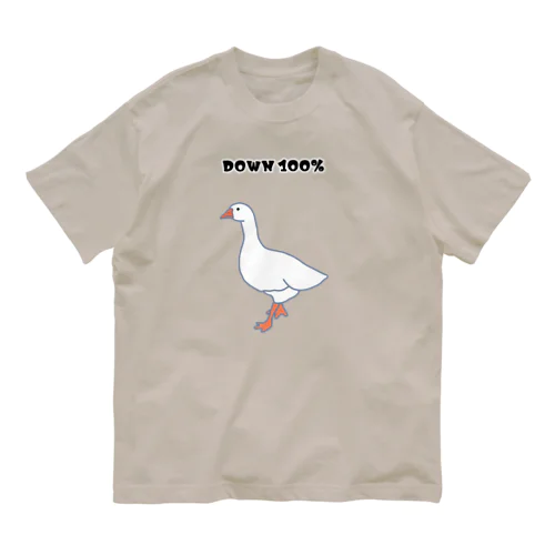 羽毛１００％ オーガニックコットンTシャツ