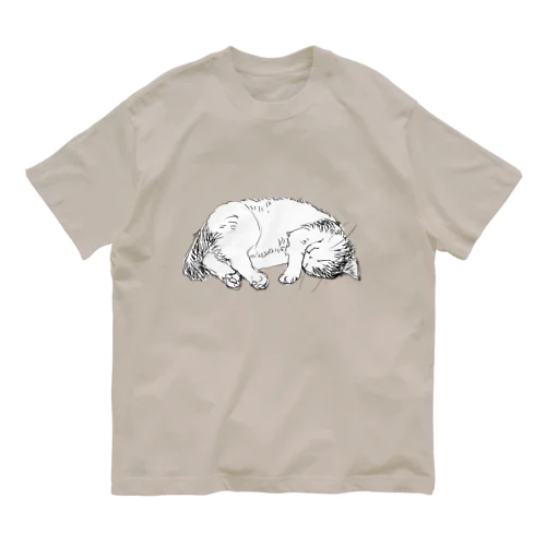 ねむり猫 オーガニックコットンTシャツ