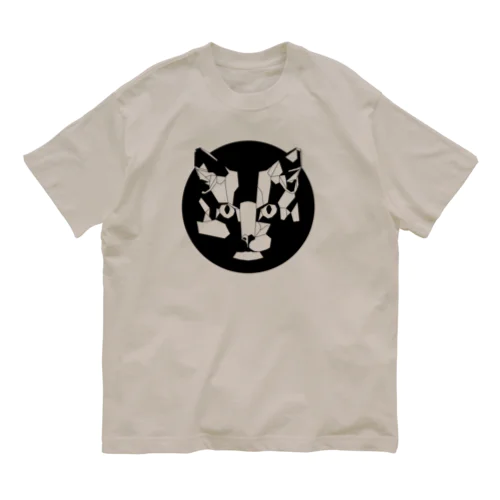 ジオメトリック猫 Organic Cotton T-Shirt